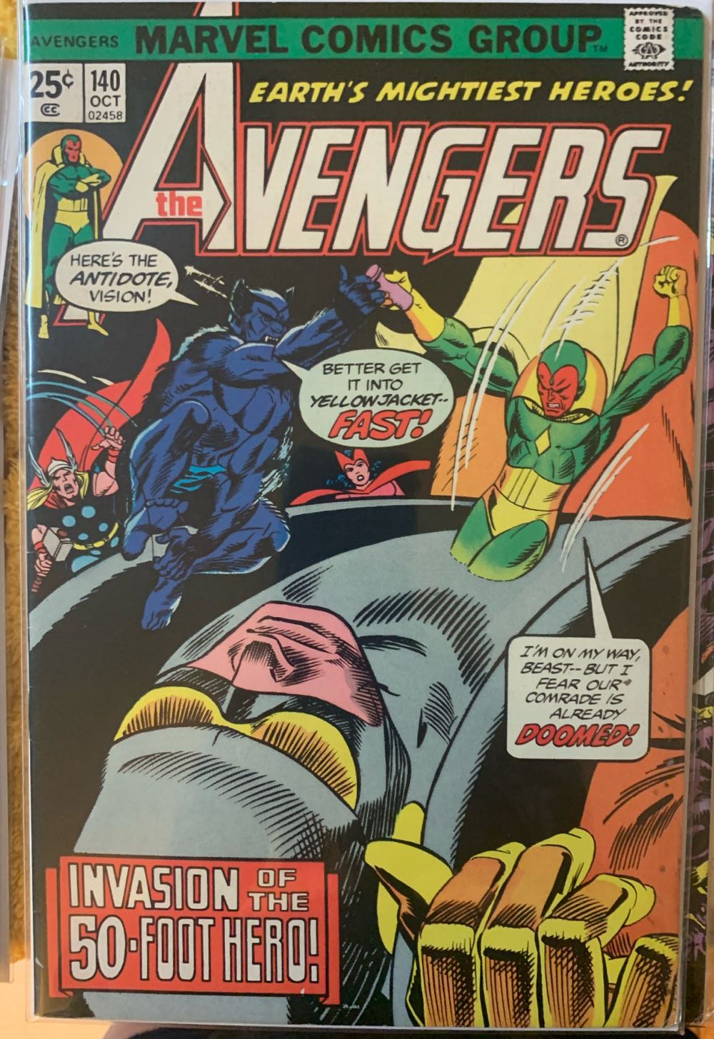 The Avengers - Marvel Comcs (140 - Oct 1975) comic book collectible - Main Image 3