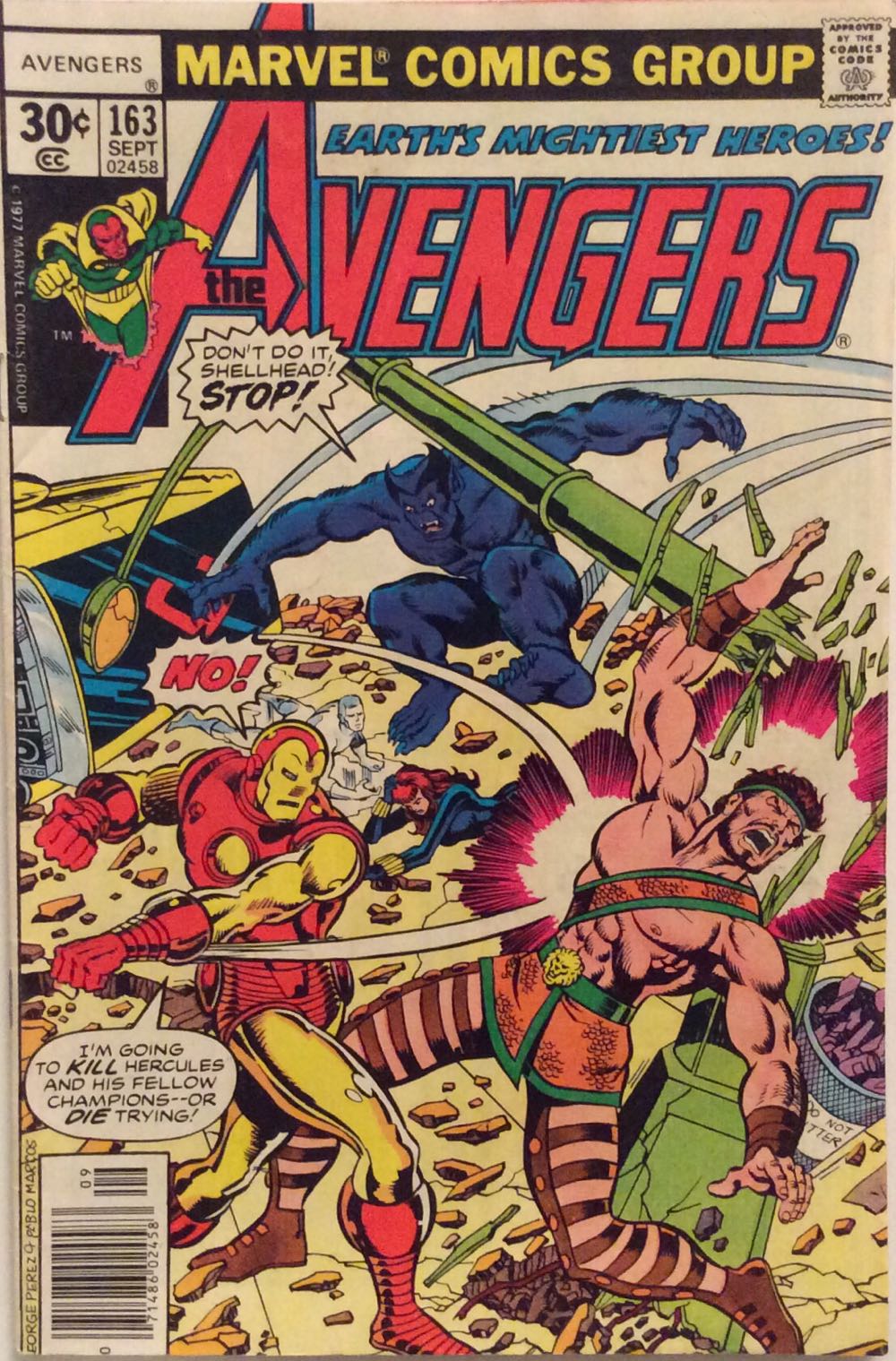 The Avengers - Marvel Comics (163 - Sep 1977) comic book collectible - Main Image 2
