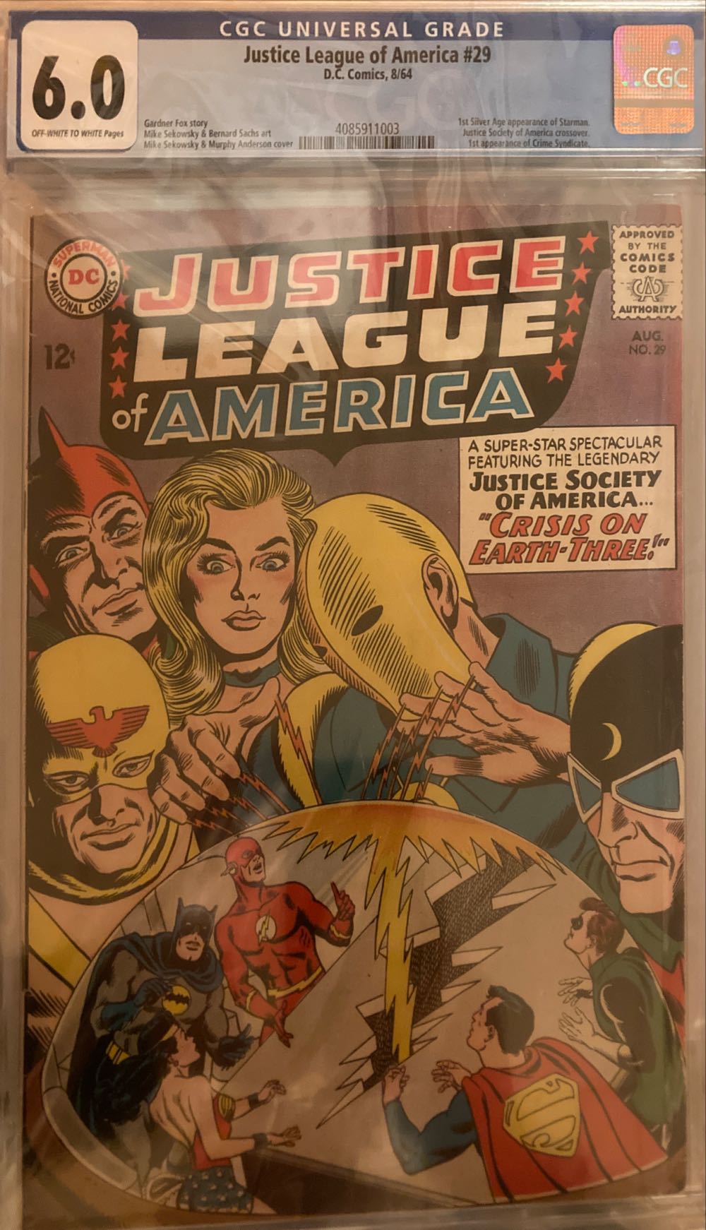 Justice League of America (Vol. 1) - DC (29 - Aug 1964) comic book collectible [Barcode 475895] - Main Image 3