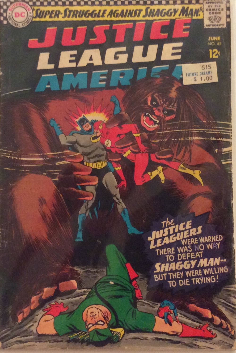 Justice League of America - DC Comics (45 - Jun 1966) comic book collectible [Barcode 8544556] - Main Image 2