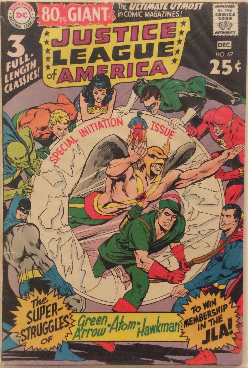 Justice League of America (1960) - DC Comics (67 - 12/1968) comic book collectible [Barcode 41552878] - Main Image 2