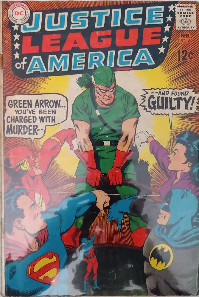 Justice League of America - DC Comics (69 - Feb 1969) comic book collectible [Barcode 68524] - Main Image 2