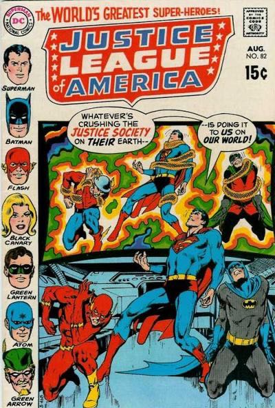 Justice League of America (Vol. 1) - DC Comics (82 - Aug 1970) comic book collectible [Barcode 7414855] - Main Image 2