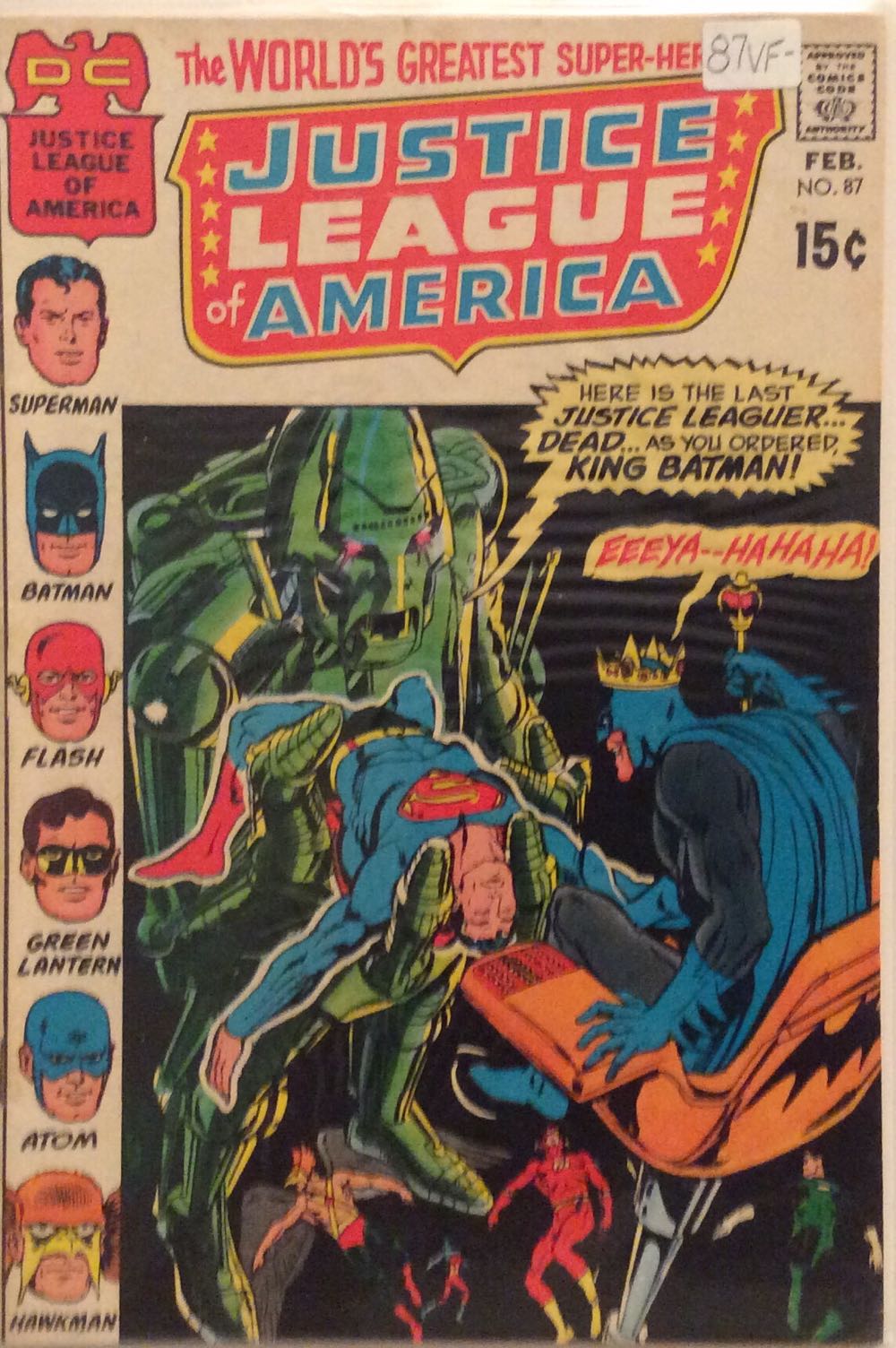 Justice League of America (1960) - DC Comics (87 - 02/1971) comic book collectible [Barcode 5866259] - Main Image 2