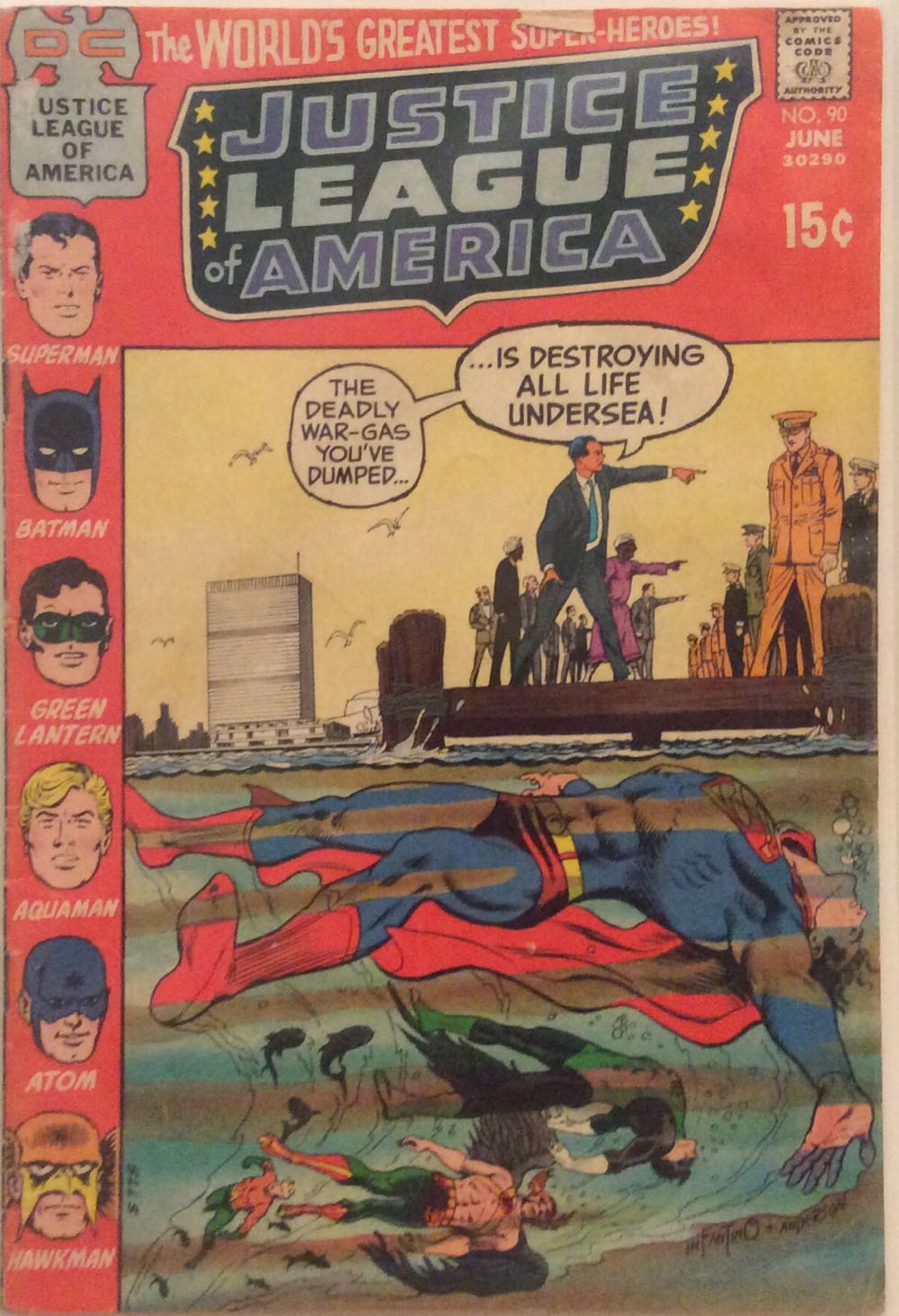 Justice League of America - DC (90 - Jun 1971) comic book collectible [Barcode 8525445] - Main Image 2