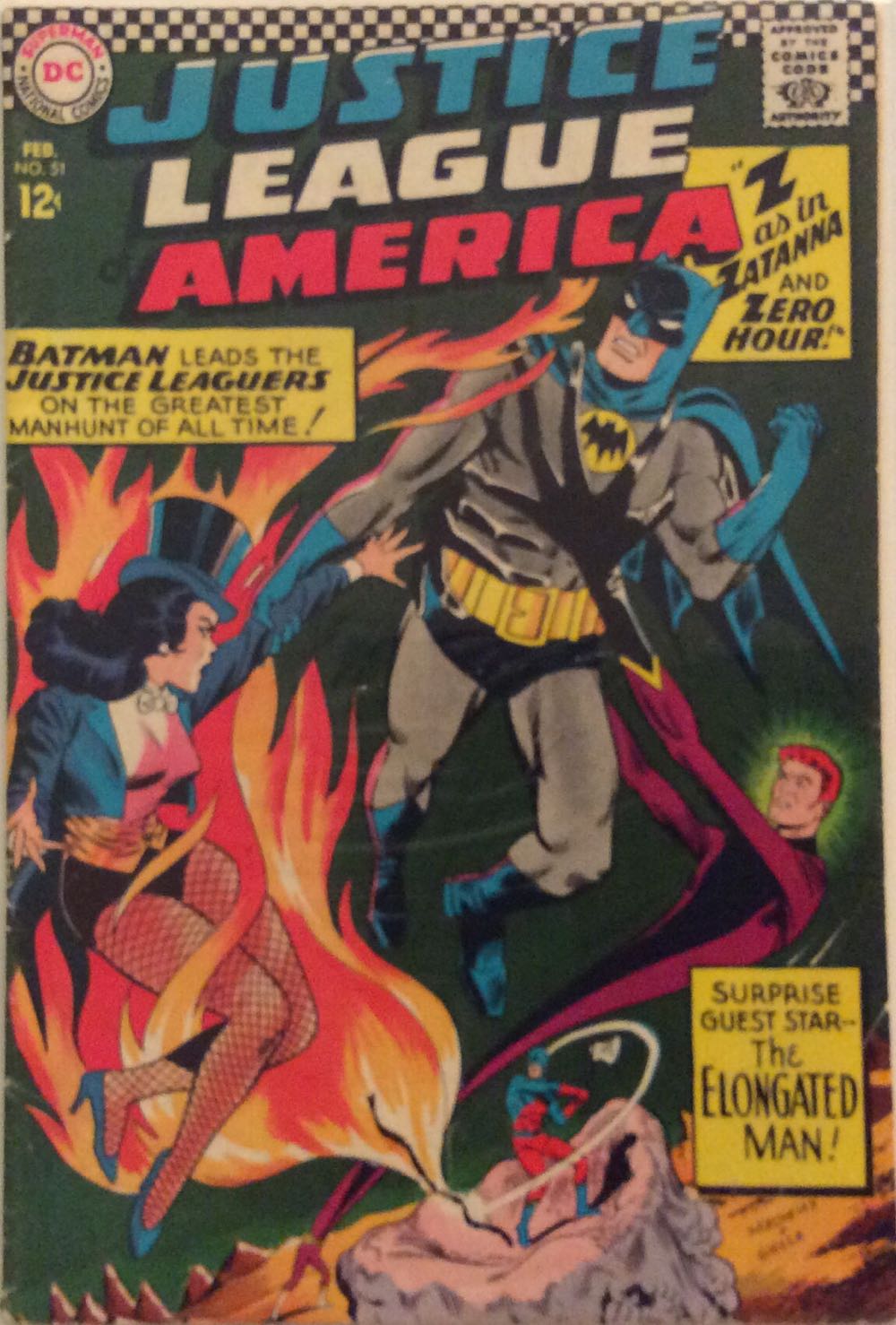 Justice League of America (1960) - DC Comics (51 - Feb 1967) comic book collectible [Barcode 074470305552] - Main Image 2