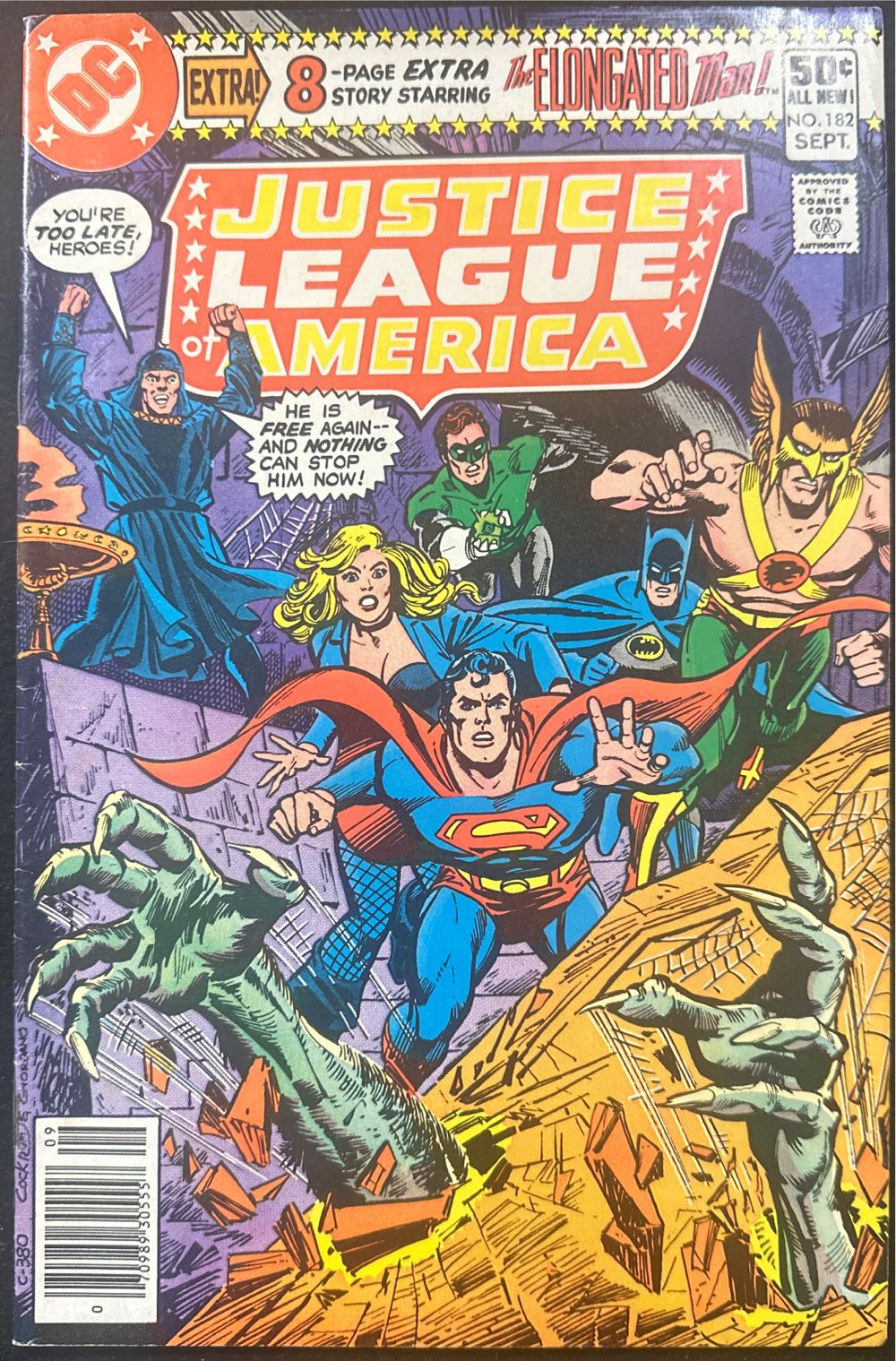 Justice League of America - DC Comics (182 - Sep 1980) comic book collectible [Barcode 070989305557] - Main Image 3