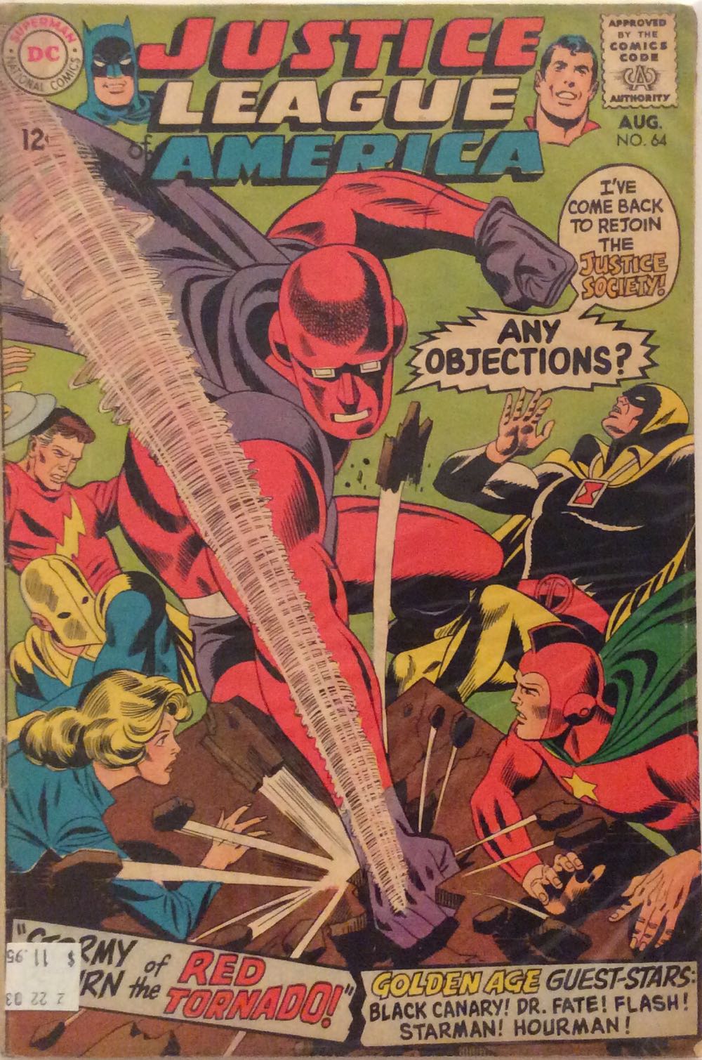 Justice League of America - DC (Detective Comics) (64 - Aug 1968) comic book collectible - Main Image 2