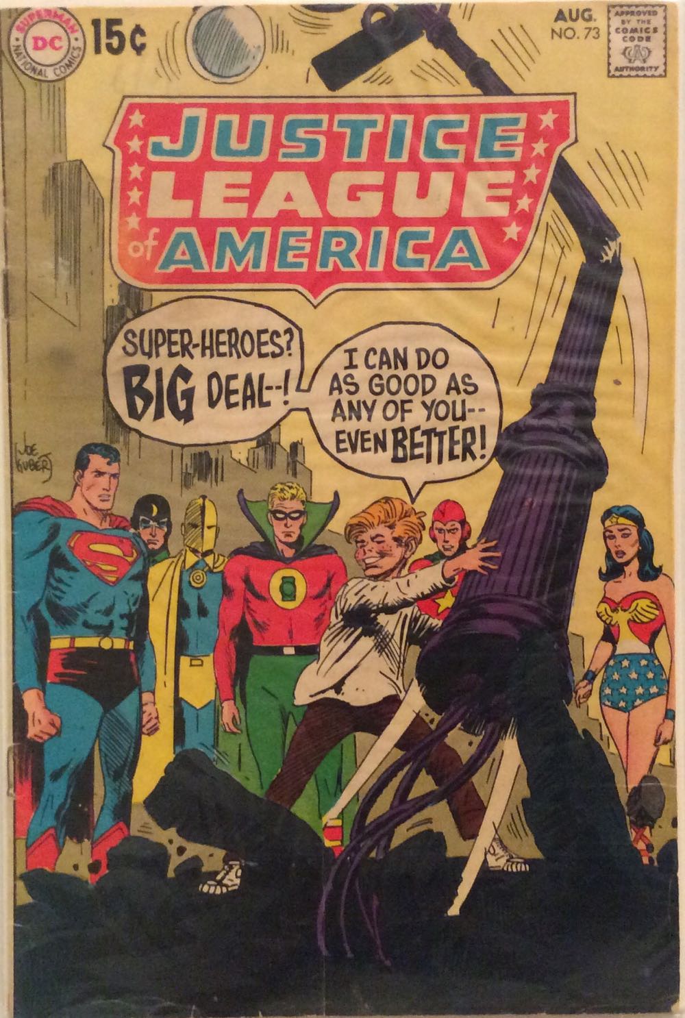 Justice League of America - DC Superman National Comics (73 - Aug 1969) comic book collectible - Main Image 2