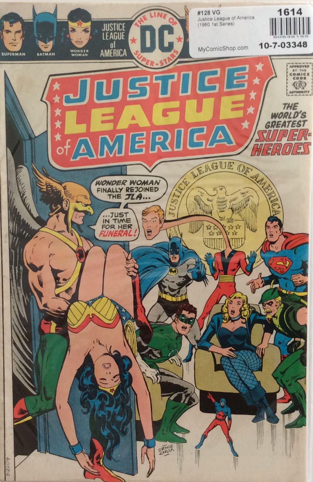 Justice League of America - DC (Detective Comics) (128 - Mar 1976) comic book collectible - Main Image 3