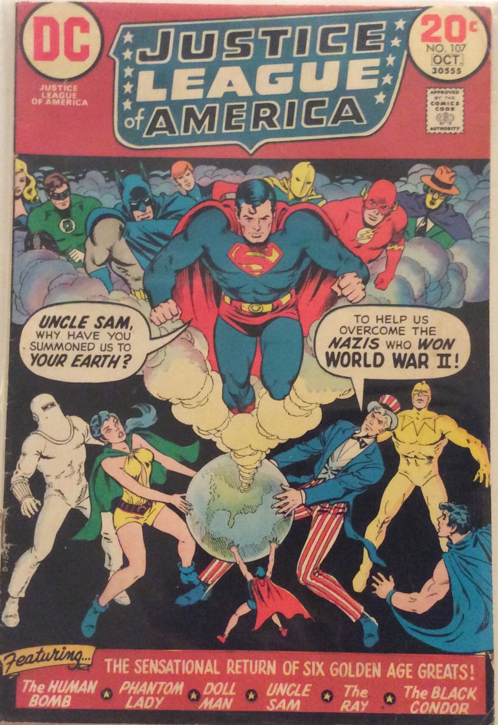 Justice League of America - DC (Detective Comics) (107 - Sep 1973) comic book collectible - Main Image 2