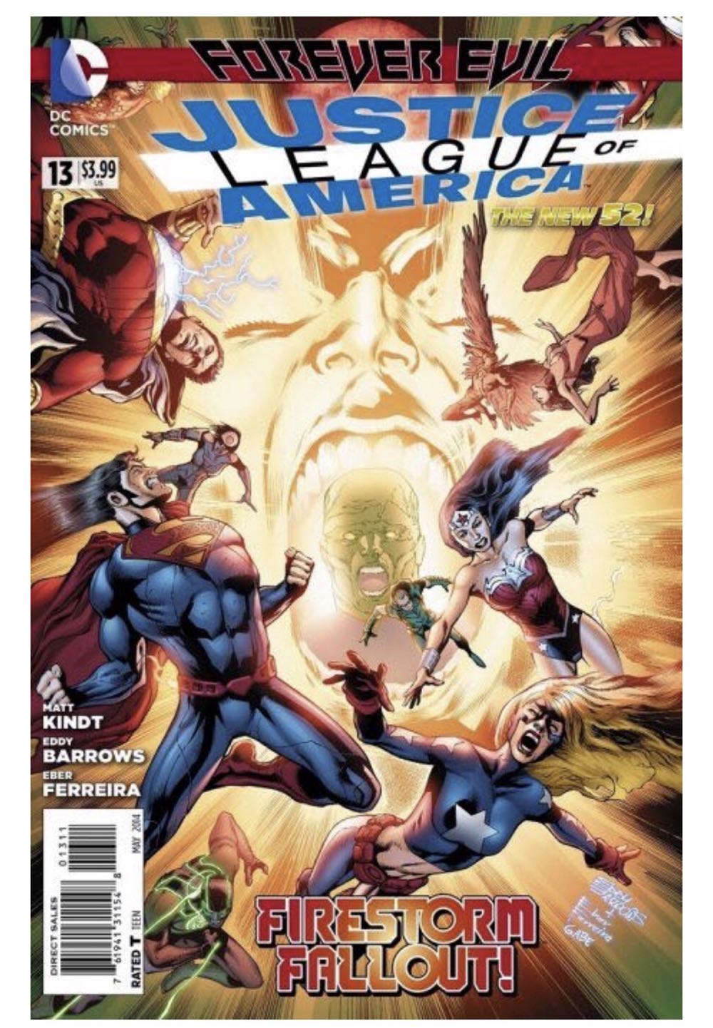 Justice League of America - DC (Detective Comics) (13 - May 2014) comic book collectible [Barcode 761941311548] - Main Image 2