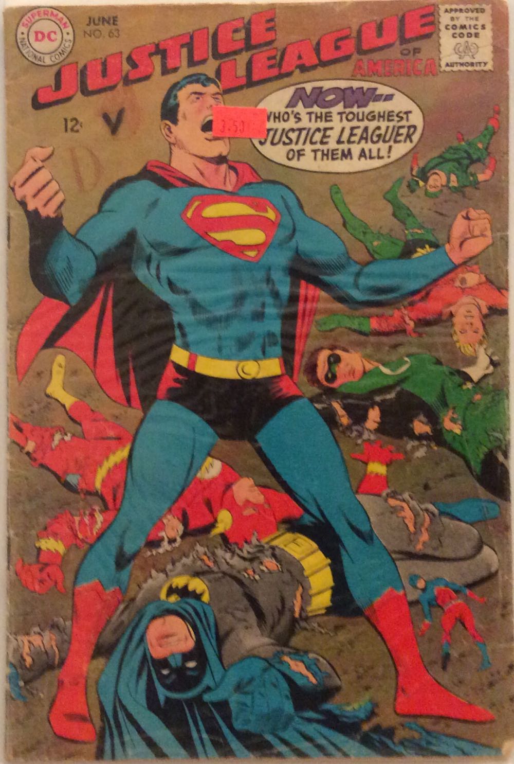 Justice League of America (1960) - DC Comics (63 - Jun 1968) comic book collectible - Main Image 2