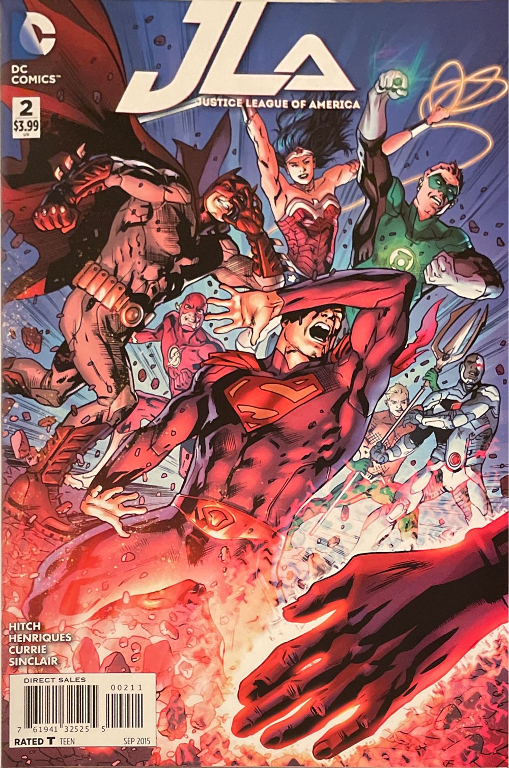 Justice League of America Vol. 4 - DC Comics (2 - Sep 2015) comic book collectible [Barcode 76194132525500211] - Main Image 3