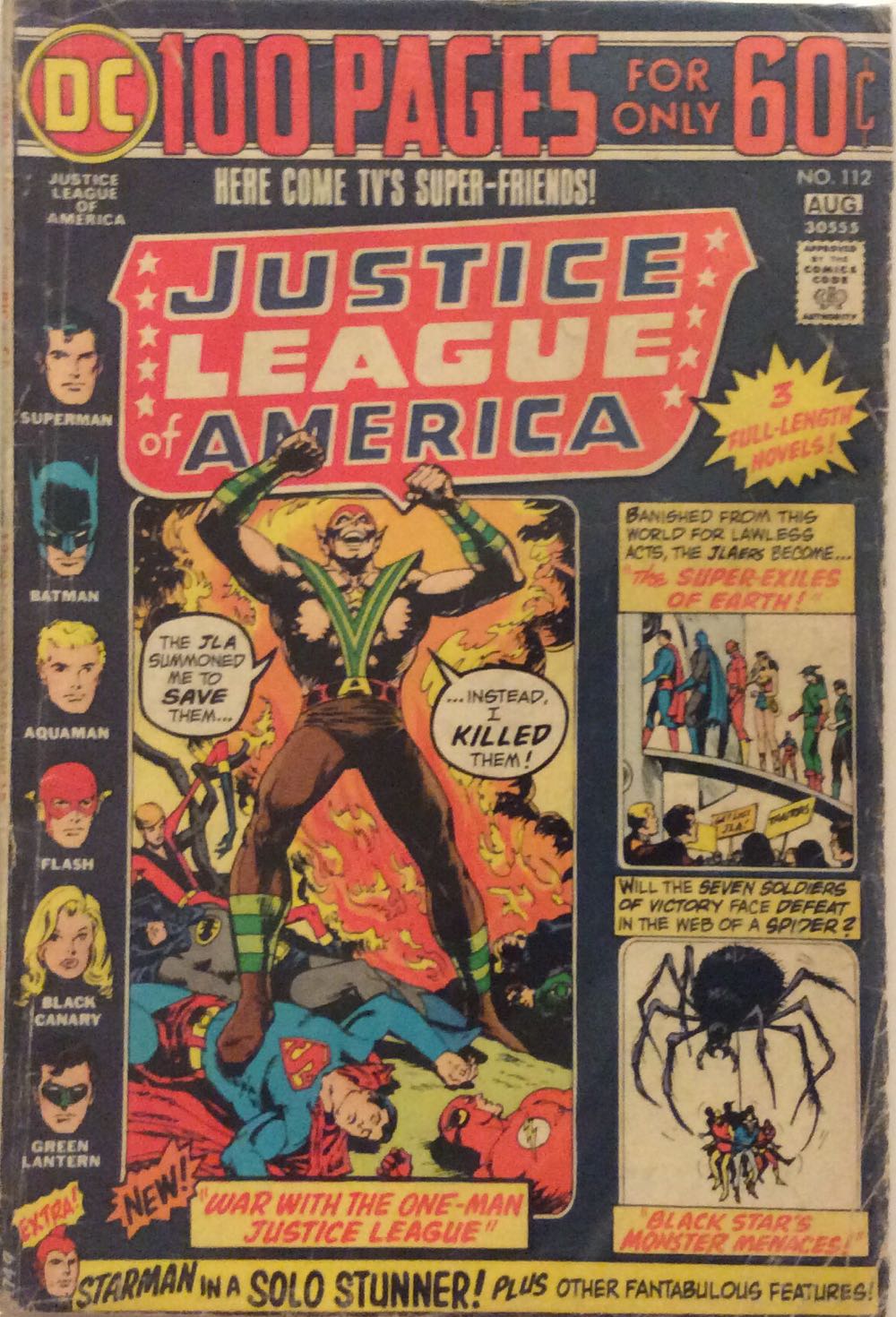 Justice League of America (1960) - DC Comics (112 - 07/1974) comic book collectible - Main Image 2