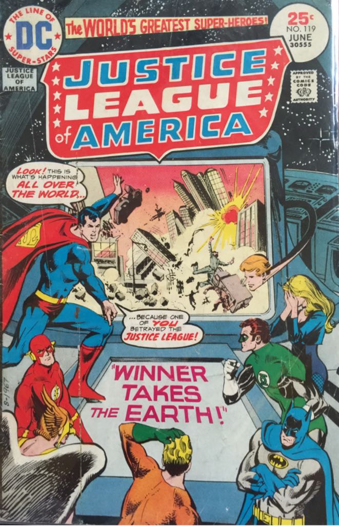 Justice League of America (1960) - DC Comics (119 - Jun 1975) comic book collectible - Main Image 1