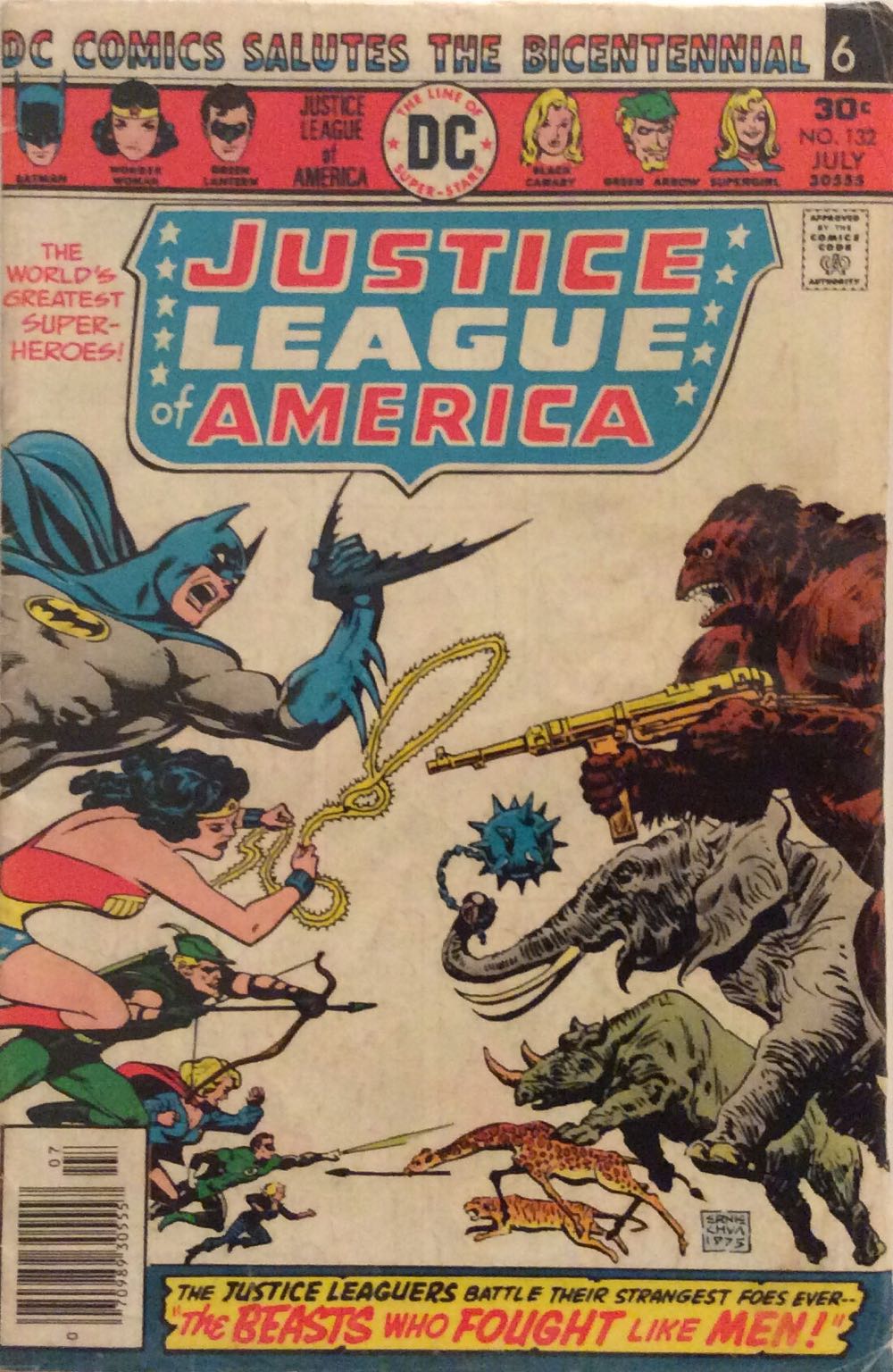 Justice League of America - DC Comics (132 - Jun 1976) comic book collectible - Main Image 2