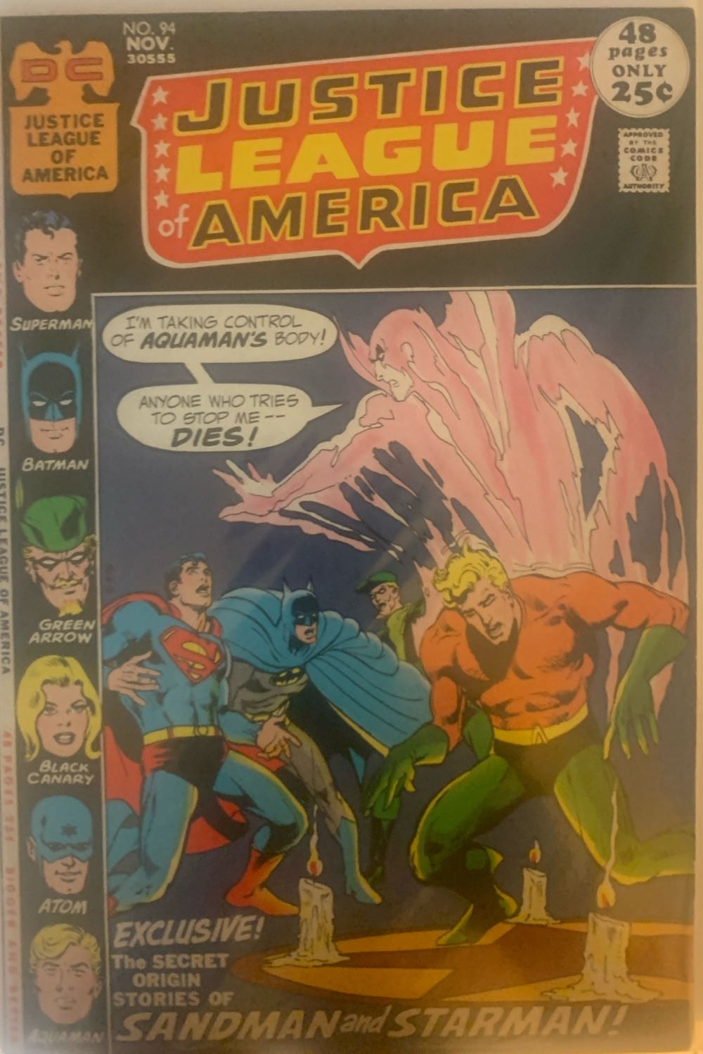 Justice League of America (1960) - DC Comics (94 - Nov 1971) comic book collectible - Main Image 3