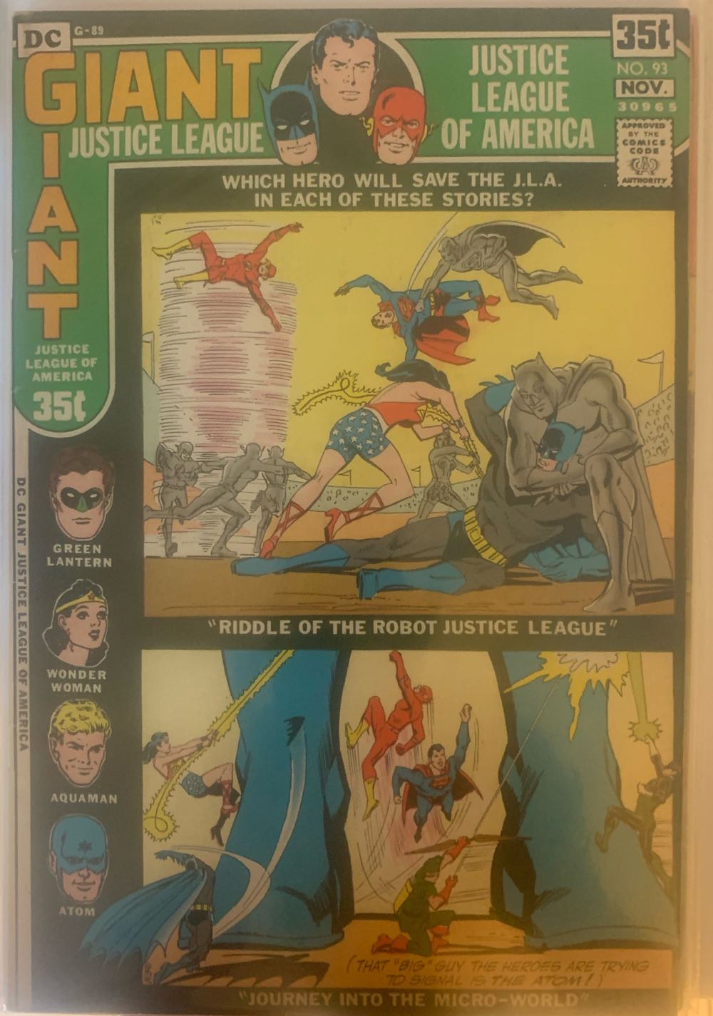 Justice League of America (Vol.1) - DC Comics (93 - 11/1971) comic book collectible - Main Image 3