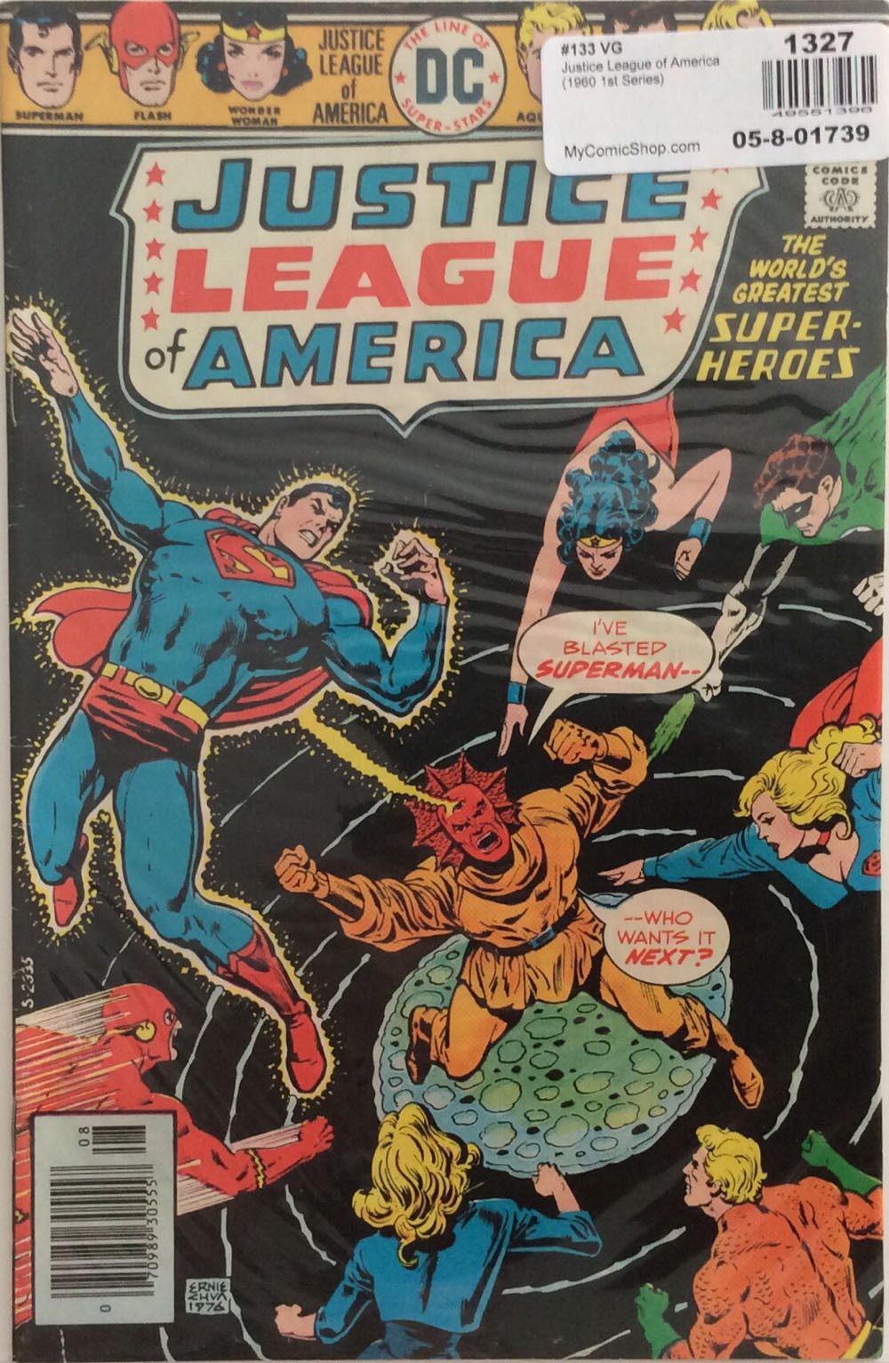 Justice League of America (1960) - DC Comics (133 - 08/1976) comic book collectible [Barcode 07098930555708] - Main Image 3