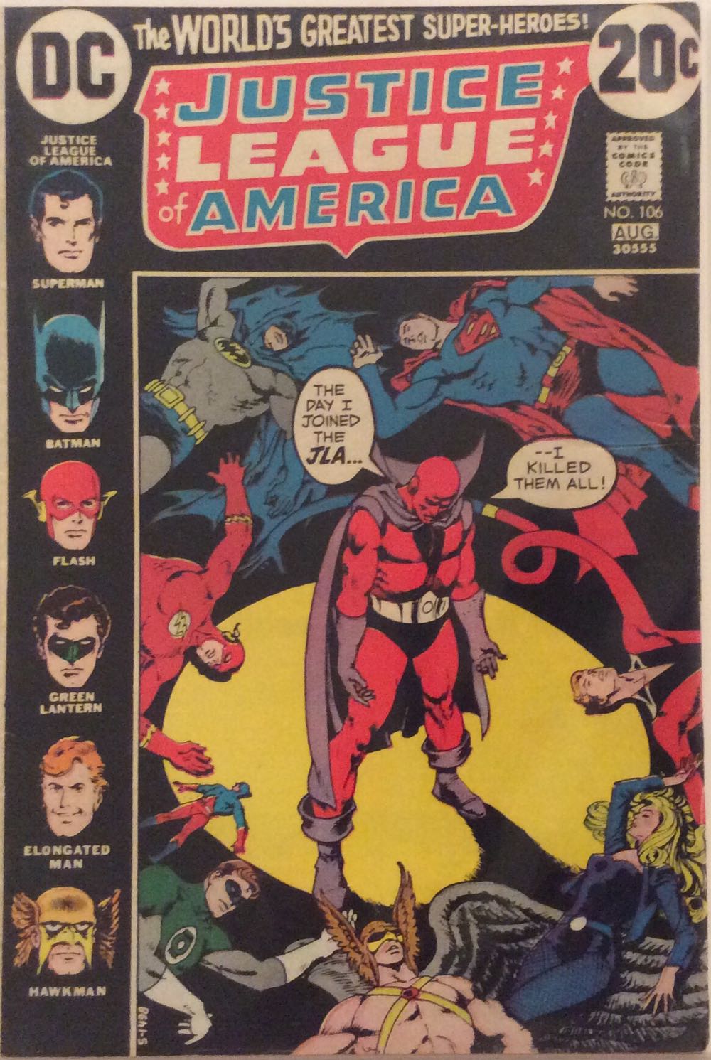Justice League of America (1960) - DC Comics (106 - 08/1973) comic book collectible - Main Image 2