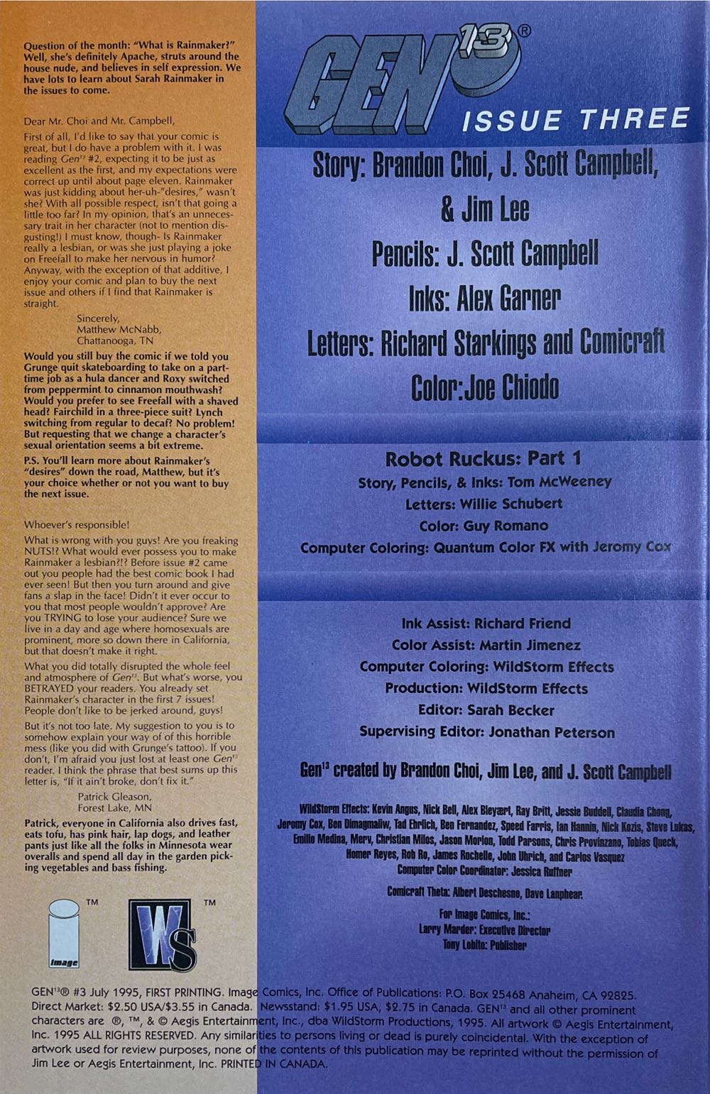 Gen 13 3 - Image Comics Gen 13* (3 - 07/1995) comic book collectible - Main Image 2