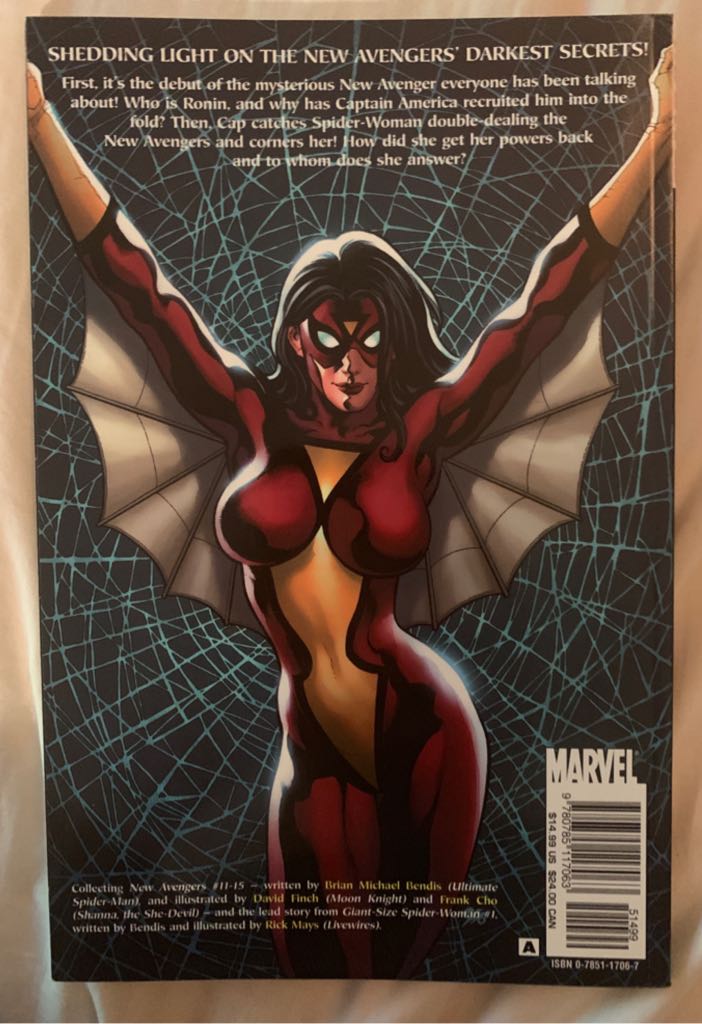 The New Avengers Vol. 3: Secret & Lies - Marvel (#11-15) comic book collectible [Barcode 9780785117063] - Main Image 2