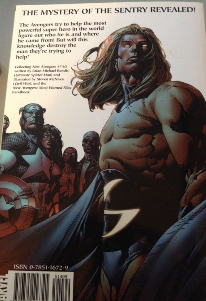 The New Avengers Vol. 2: Sentry - Marvel (#7-10) comic book collectible [Barcode 9780785116721] - Main Image 2