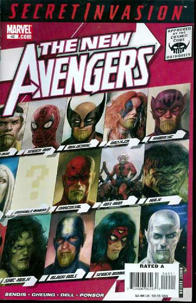New Avengers - Marvel (42 - Aug 2008) comic book collectible [Barcode 759606055470] - Main Image 1