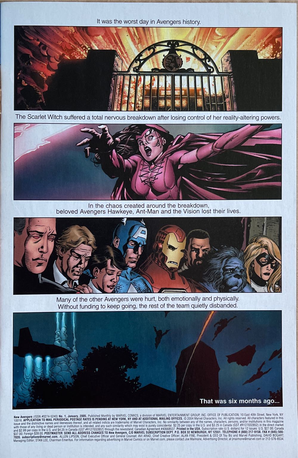 New Avengers, The - Marvel Comics (1 - Jan 2005) comic book collectible [Barcode 75960605547000141] - Main Image 2