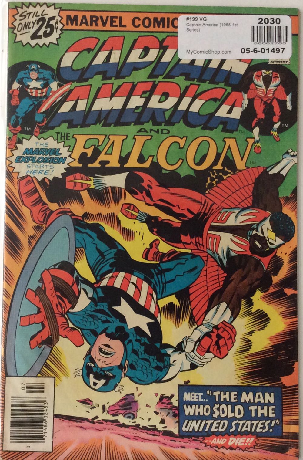Captain America - Marvel (199 - Jul 1976) comic book collectible [Barcode 9780785117261] - Main Image 2