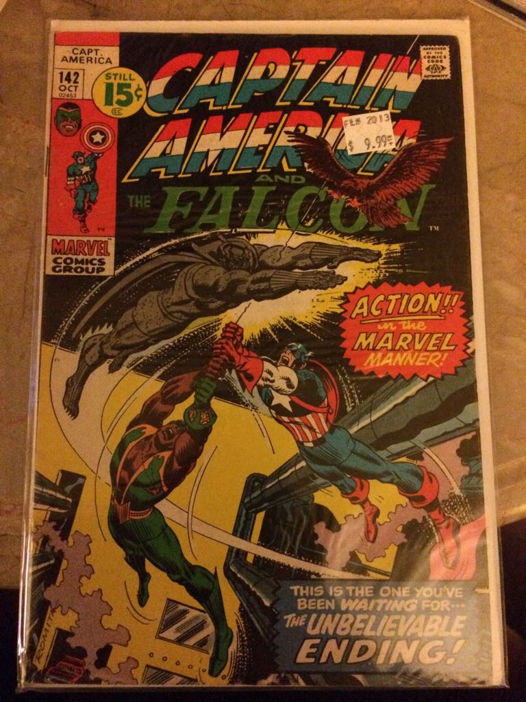 Captain America And The Falcon - Marvel Comics Group (142 - Oct 1971) comic book collectible [Barcode 75960605511101311] - Main Image 1