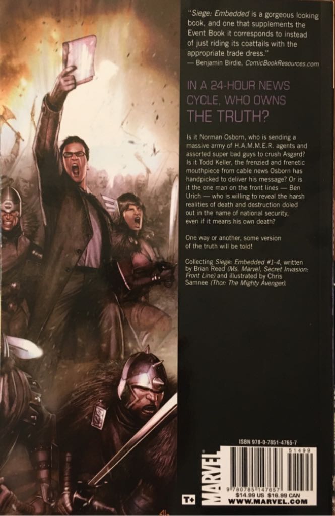 Siege: Embedded - Marvel Comics (Oct 2010) comic book collectible [Barcode 9780785147657] - Main Image 2