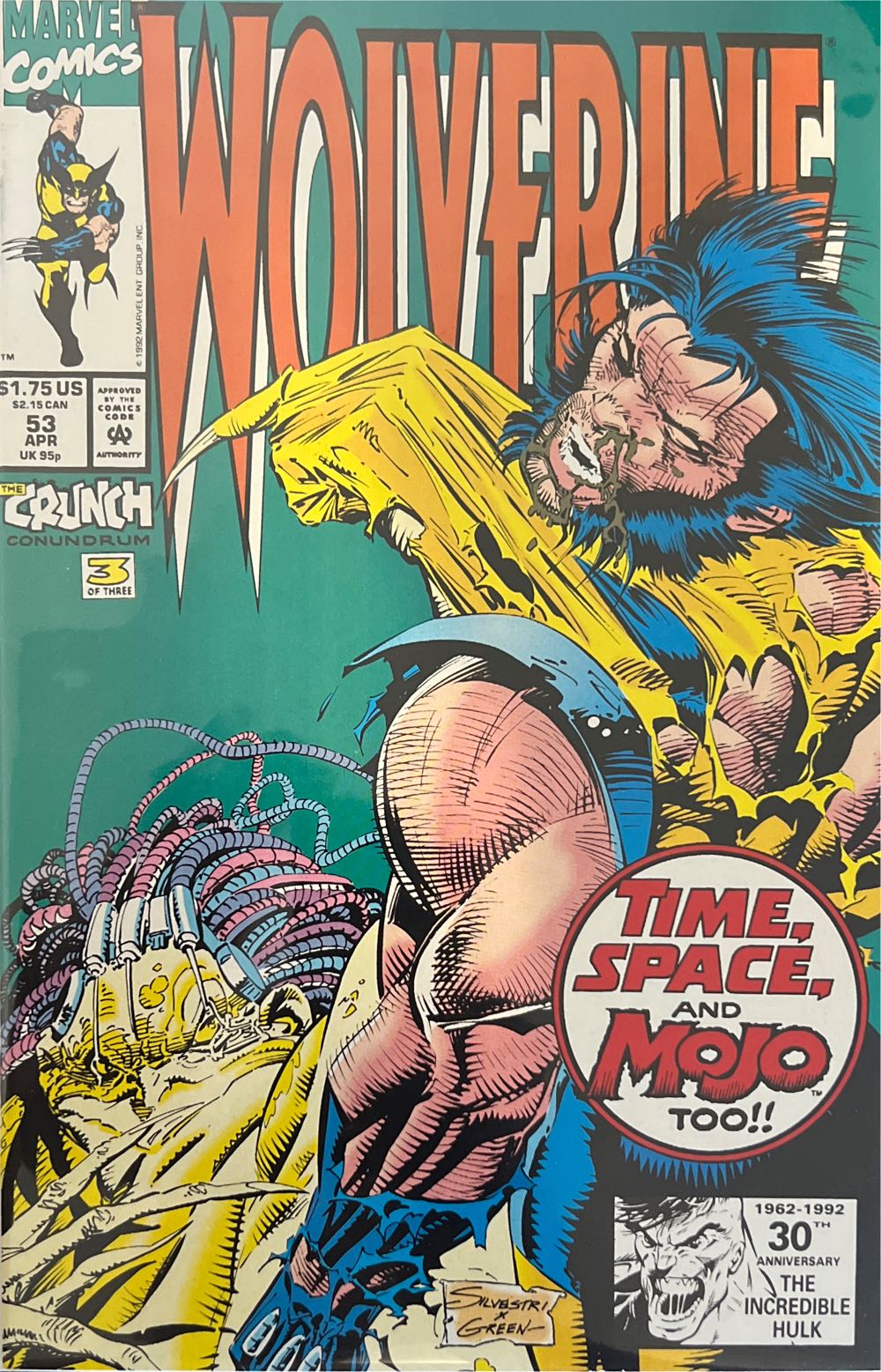 Wolverine vol. 2 - Marvel (53 - Apr 1992) comic book collectible [Barcode 071486022541] - Main Image 2