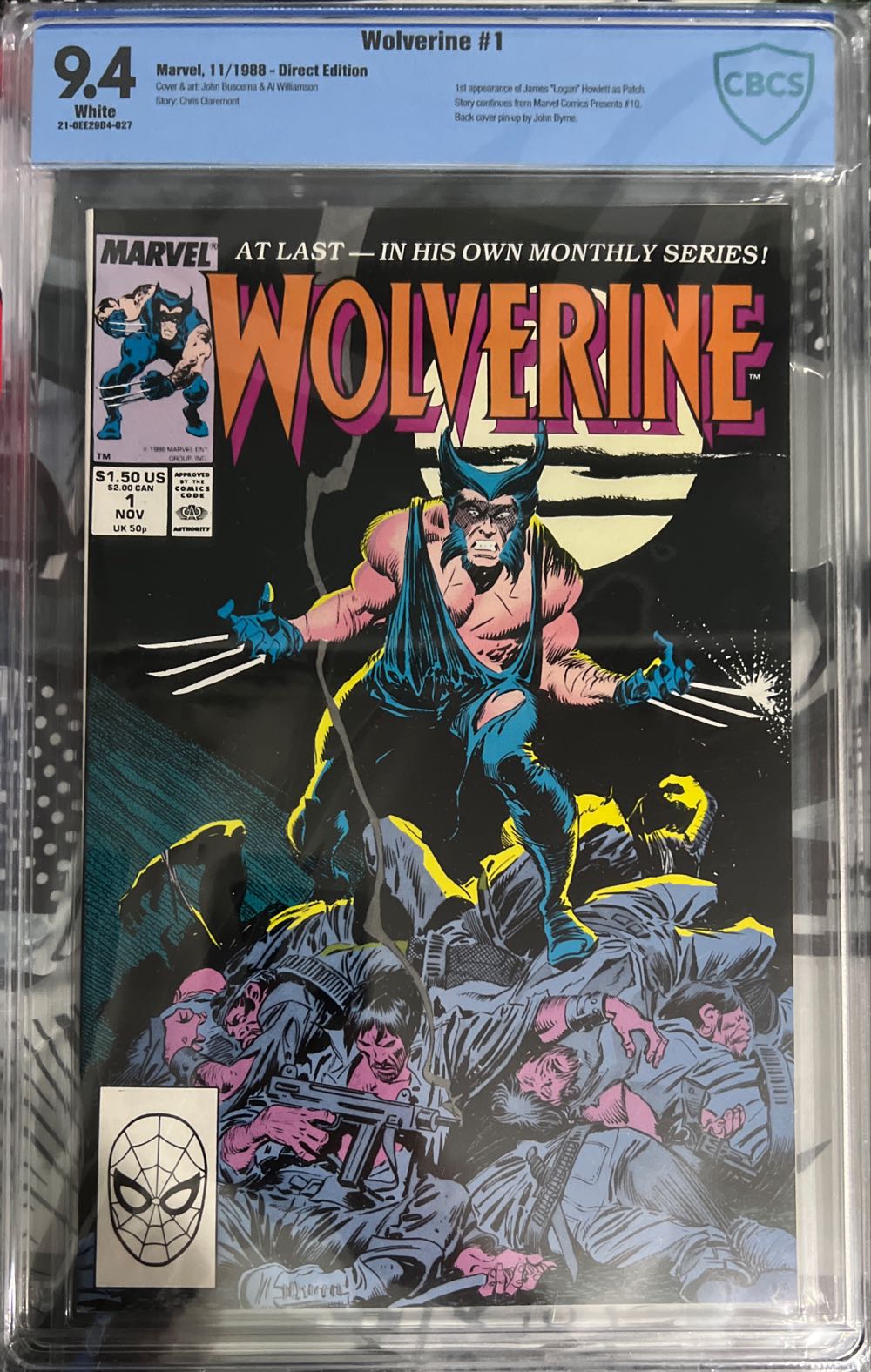 Wolverine - Marvel Comics (1 - Nov 1988) comic book collectible [Barcode 0000000011] - Main Image 3