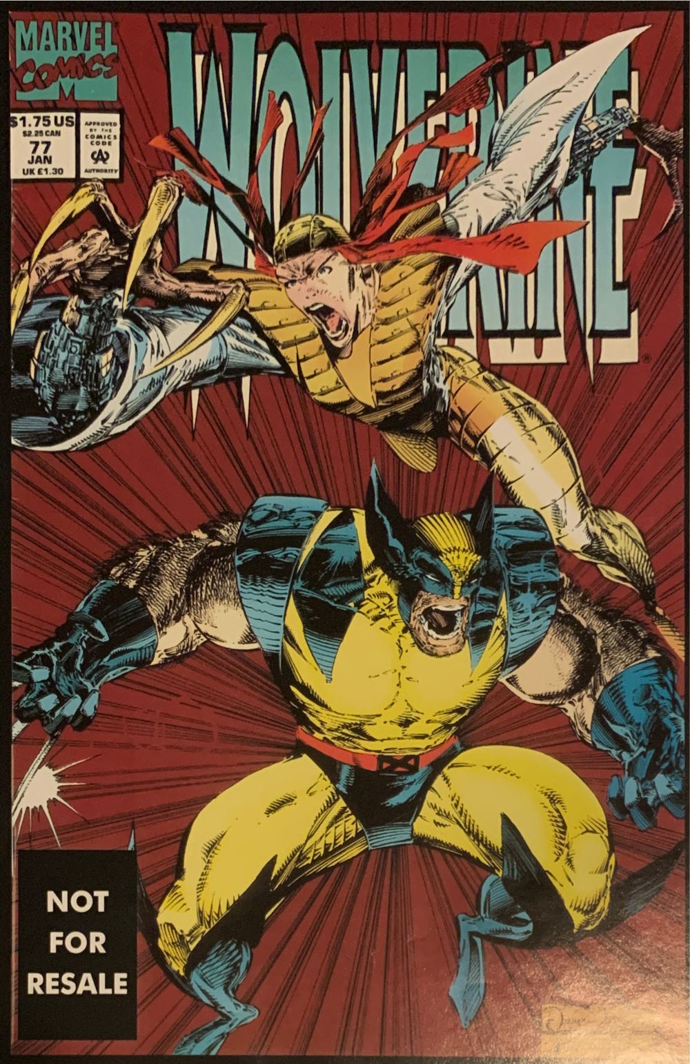 Wolverine Vol 2 - Marvel (77 - Jan 1994) comic book collectible [Barcode 759606022540] - Main Image 2