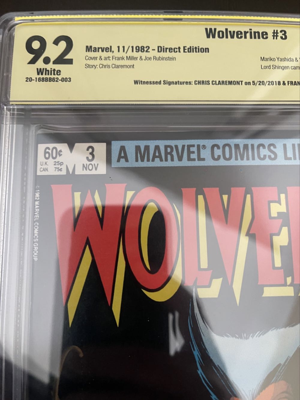 Wolverine Vol 1 - Marvel (3 - Nov 1982) comic book collectible [Barcode 071486020653] - Main Image 3