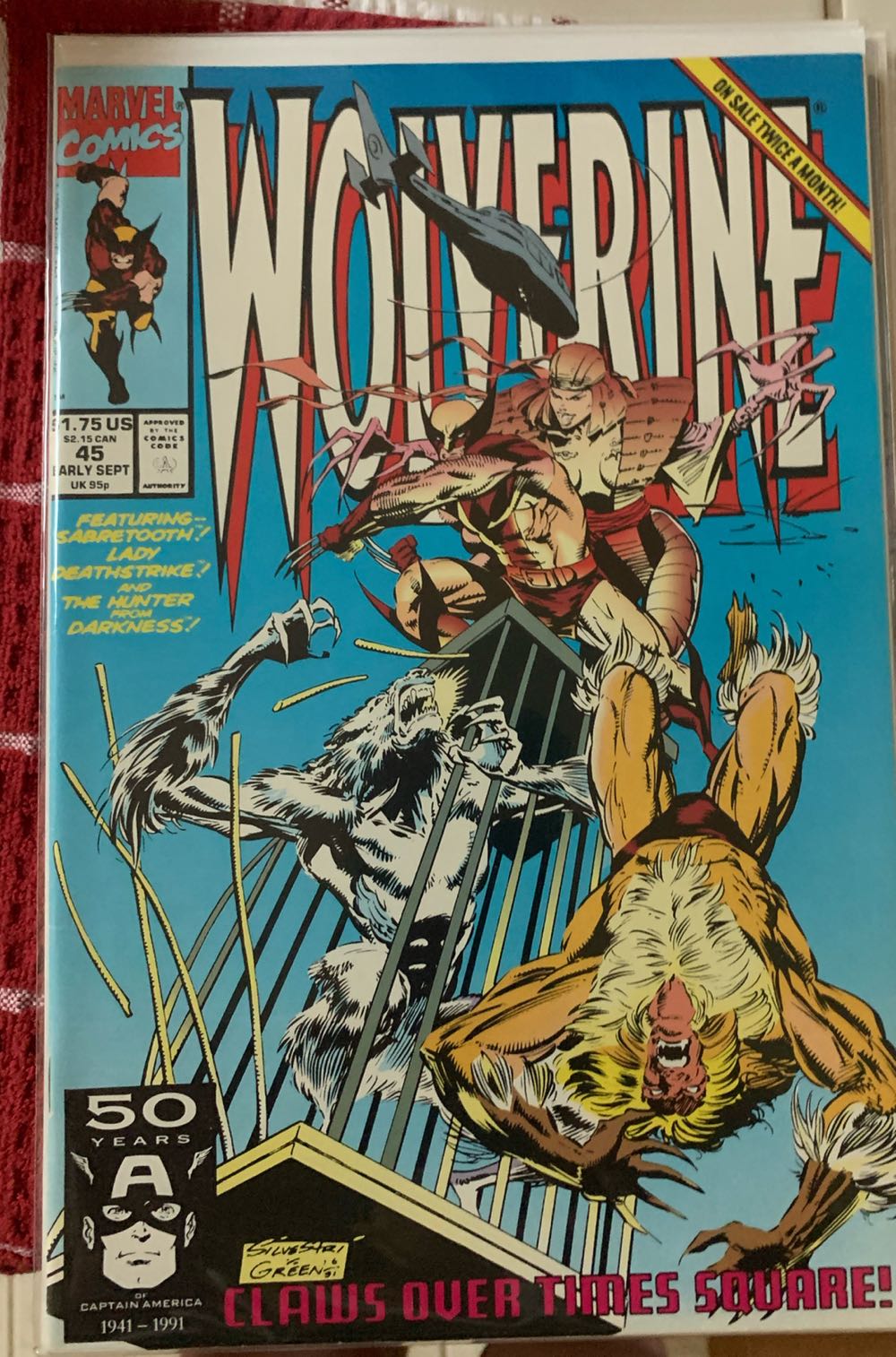 Wolverine - Marvel Comics (45 - Sep 1991) comic book collectible [Barcode 071486022541] - Main Image 3