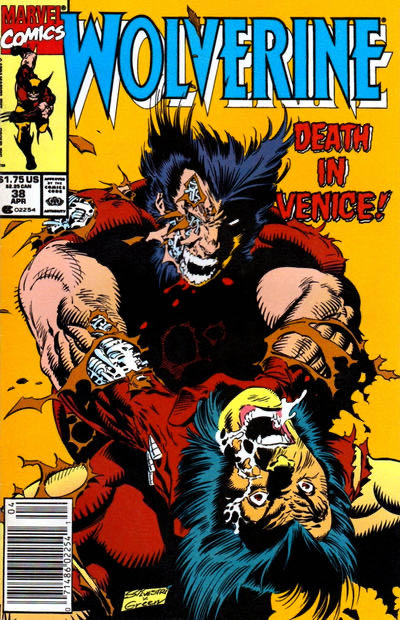 Wolverine - Marvel Comics Group (38 - Apr 1991) comic book collectible [Barcode 024885210484] - Main Image 2