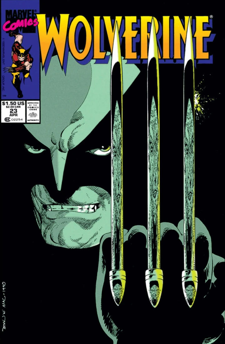 Wolverine - Marvel Comics (23 - Apr 1990) comic book collectible [Barcode 024885210484] - Main Image 3