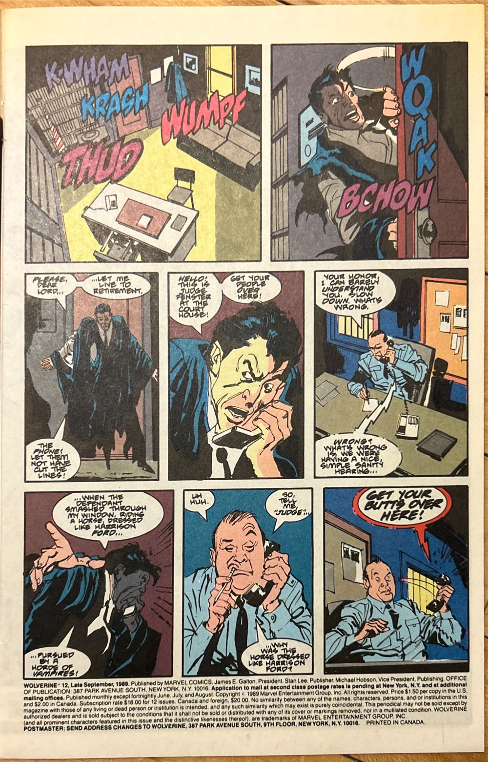 Wolverine - Marvel Comics (12 - 09/1989) comic book collectible - Main Image 3