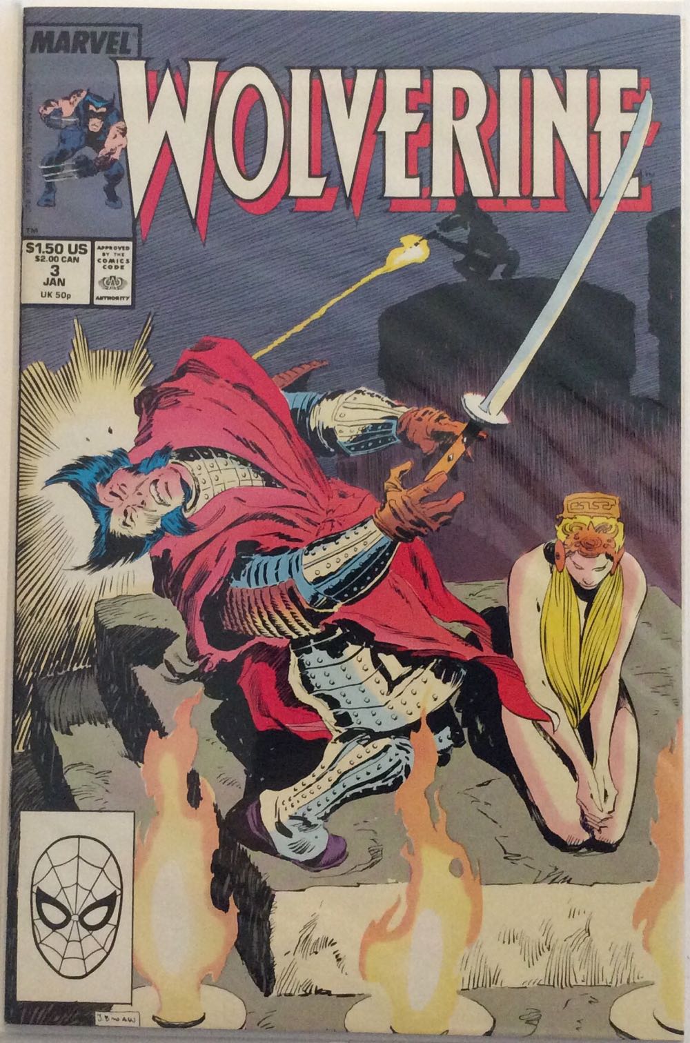 Wolverine - Marvel Comics (3 - Jan 1989) comic book collectible - Main Image 2