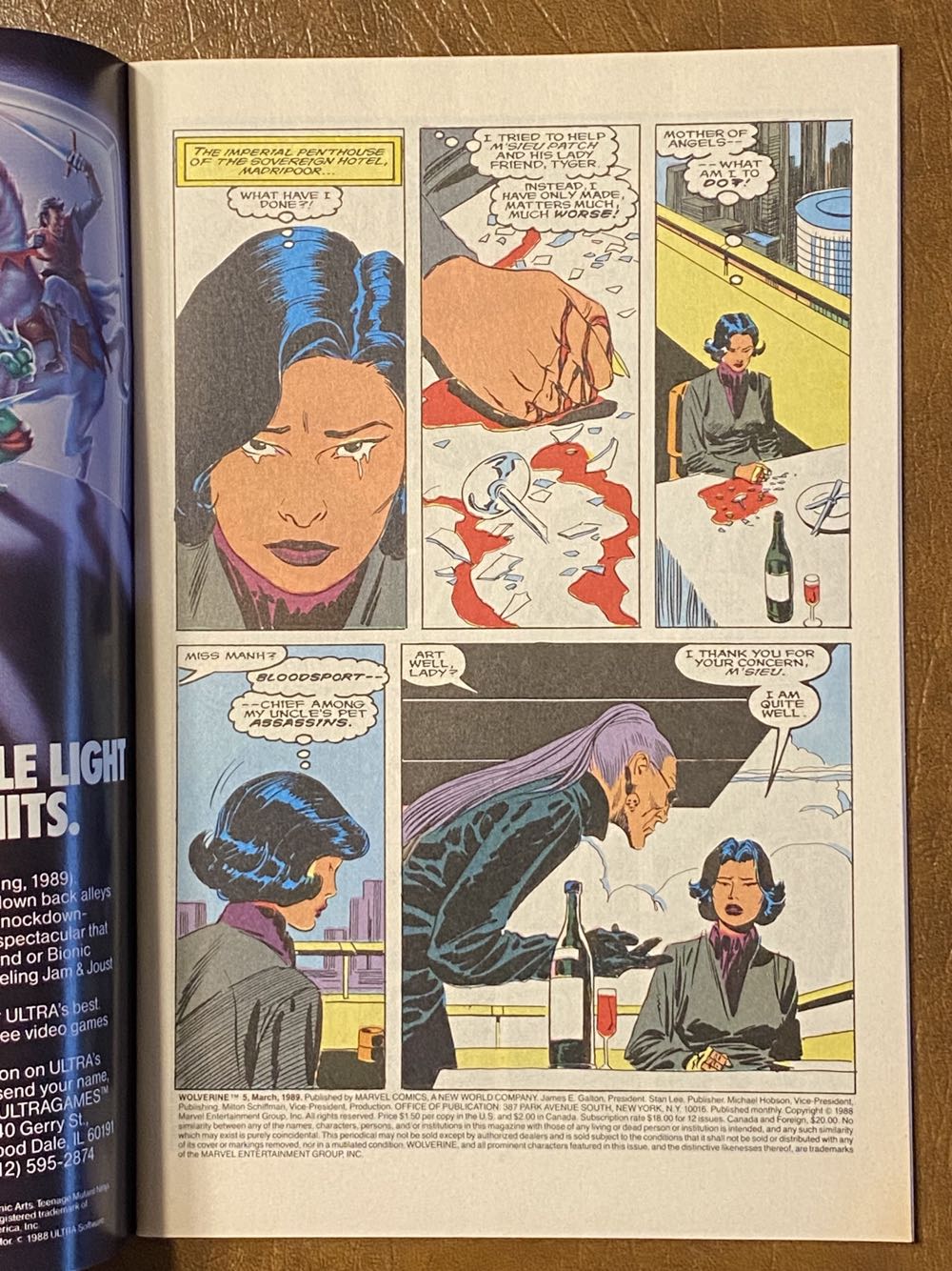 Wolverine - Marvel Comcs (5 - Mar 1989) comic book collectible - Main Image 2