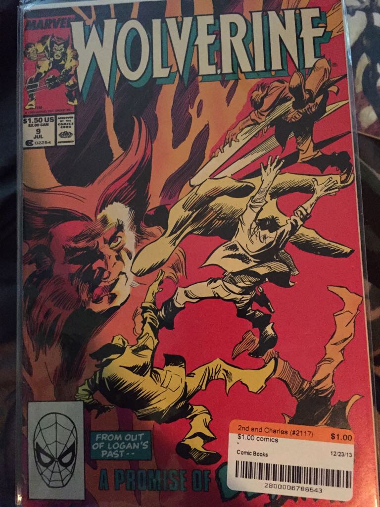 Wolverine - Marvel Comcs (9 - Jul 1989) comic book collectible - Main Image 1
