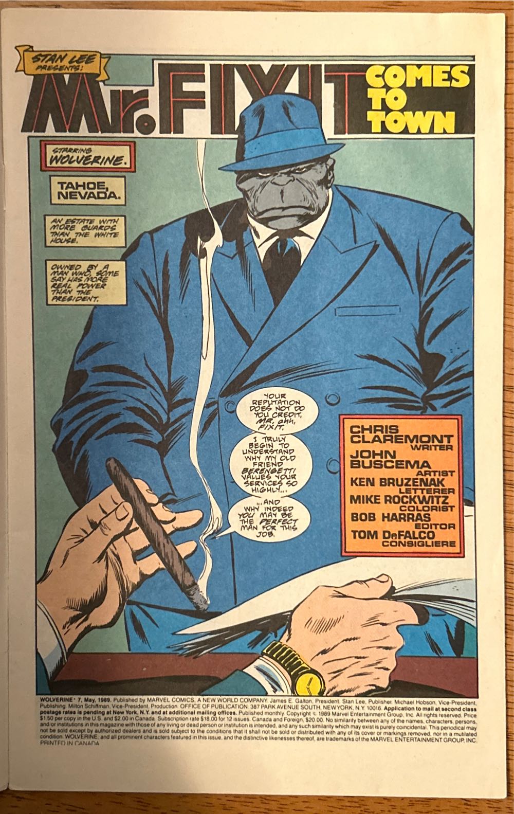 Wolverine (1988) - Marvel Comics (7 - May 1989) comic book collectible [Barcode 07148602254105] - Main Image 3