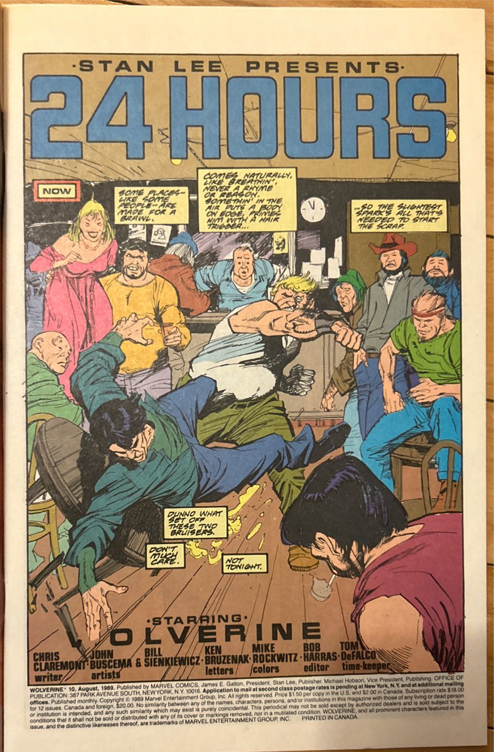 Wolverine - Marvel Comics (10 - Aug 1989) comic book collectible - Main Image 3