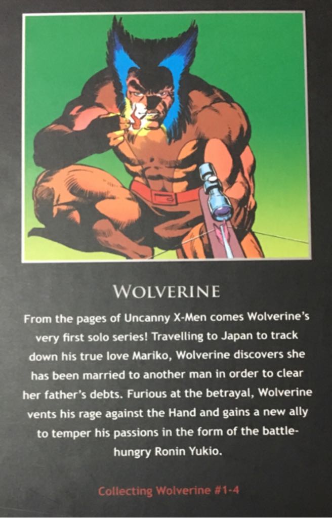 Wolverine - Marvel (4) comic book collectible [Barcode 978190690010609] - Main Image 2