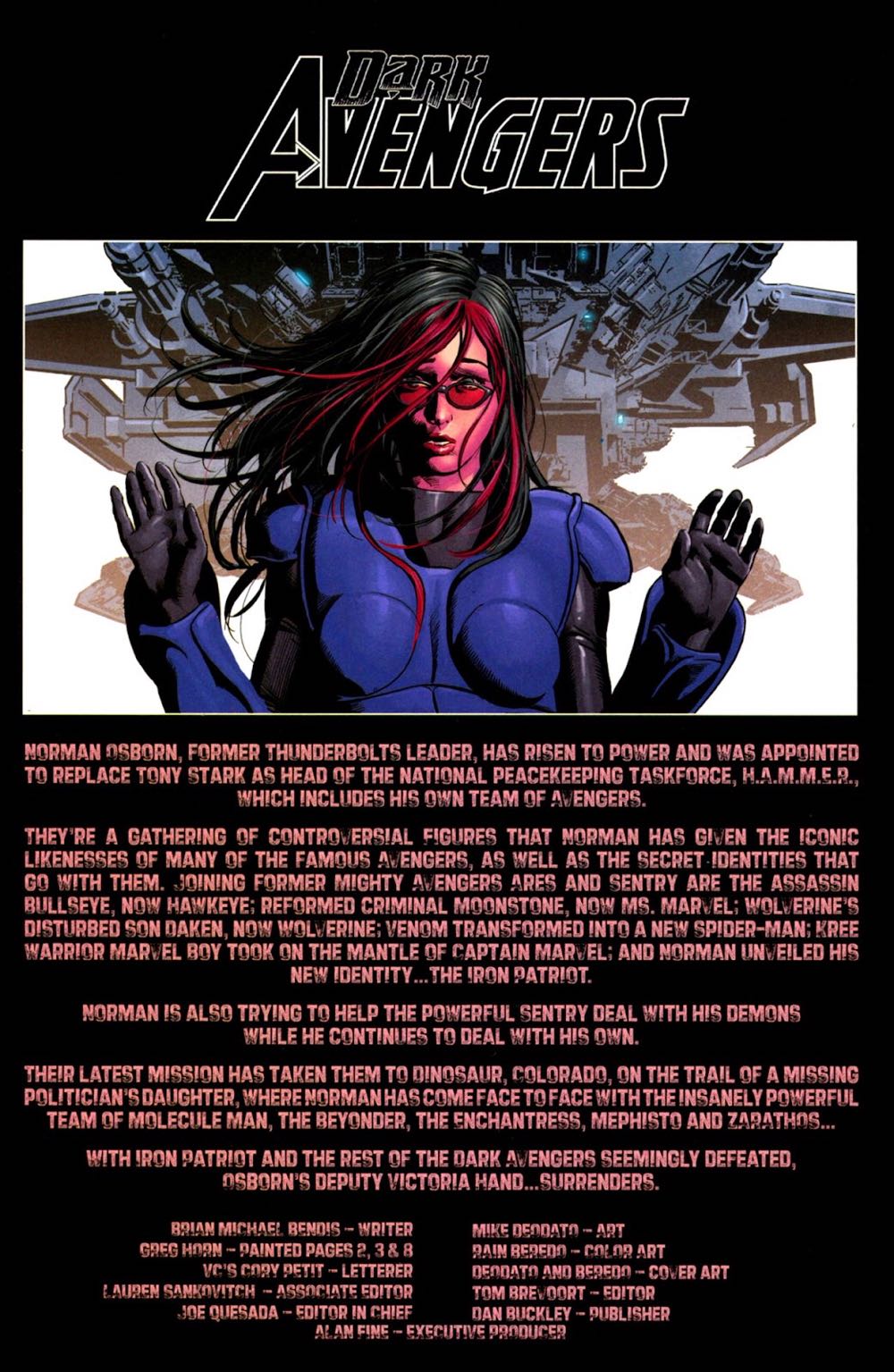 Dark Avengers - Marvel (12 - Feb 2010) comic book collectible [Barcode 75960606630801211] - Main Image 2