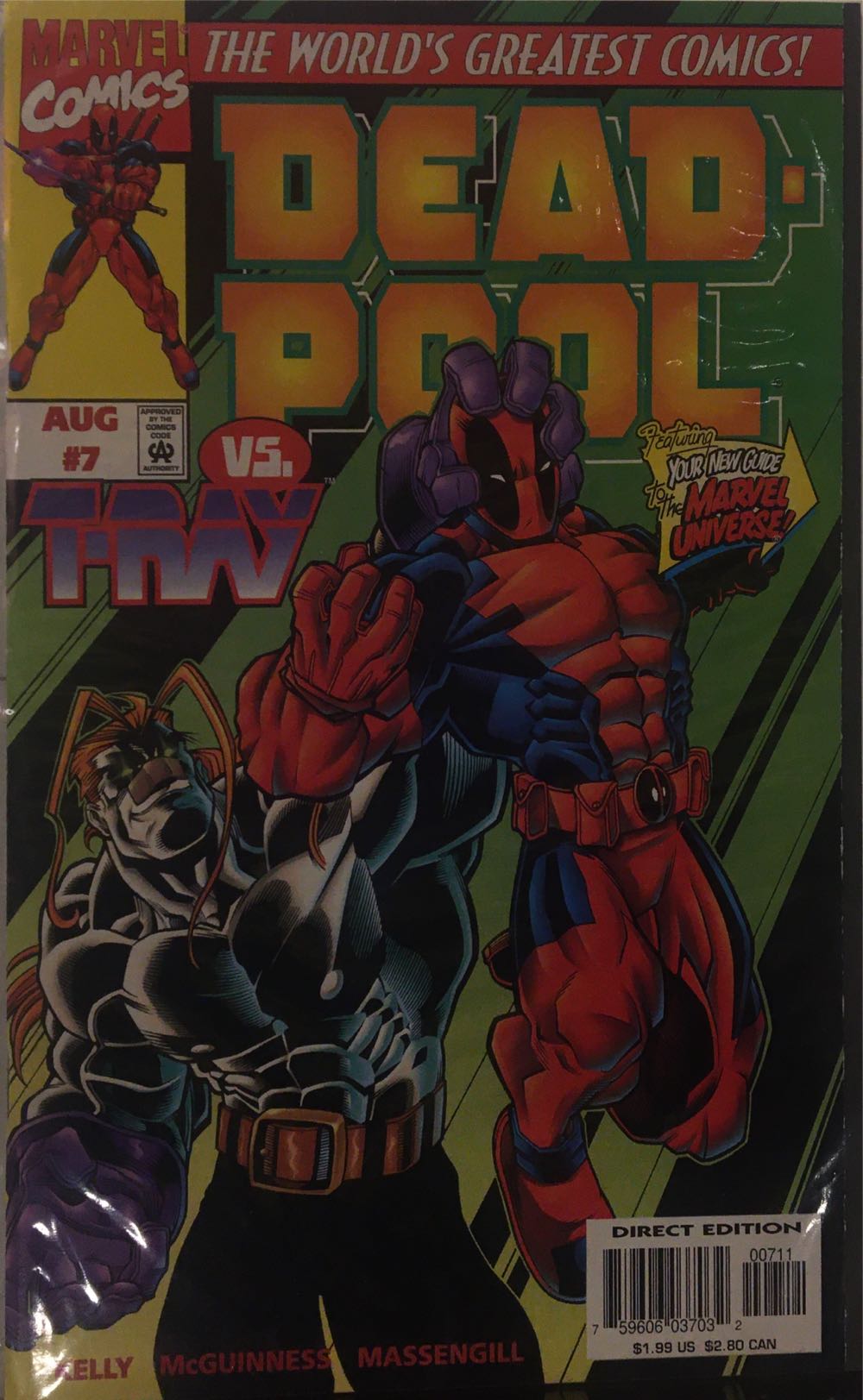 Deadpool vol. 3 - Marvel (7 - Aug 1997) comic book collectible [Barcode 759606037032] - Main Image 2