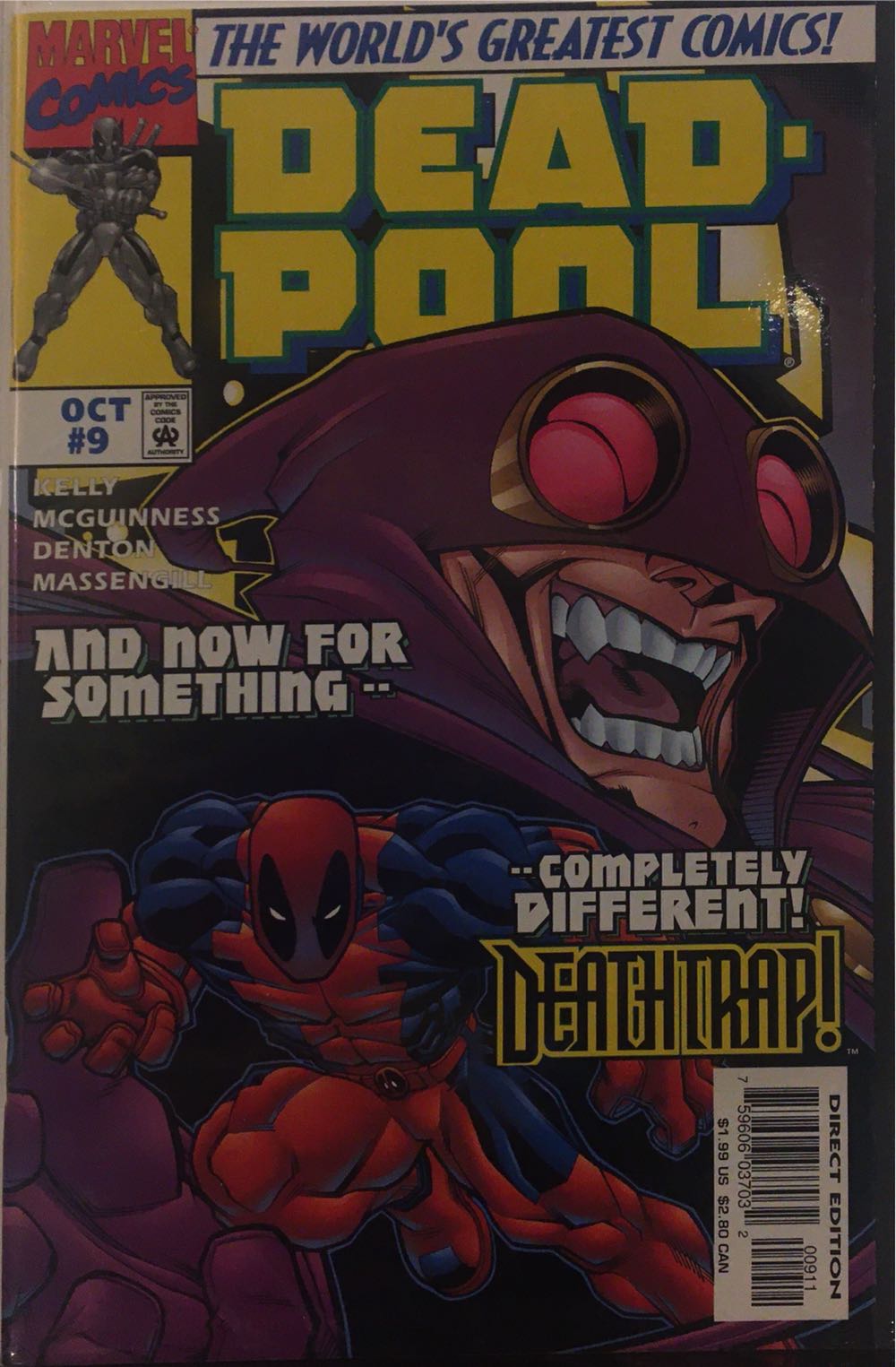 Deadpool - Marvel (9 - Oct 1997) comic book collectible [Barcode 759606037032] - Main Image 2